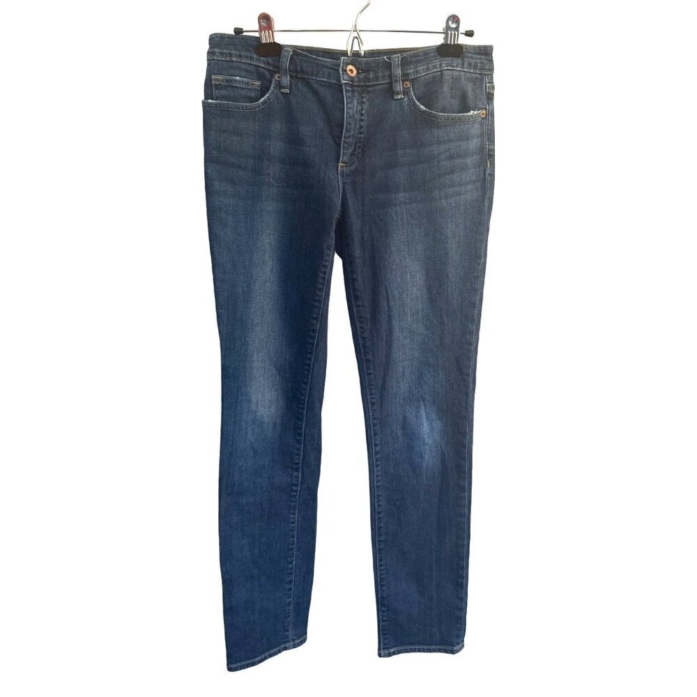 Land's End low rise slim jeans womens size 8 classic preppy everyday basic